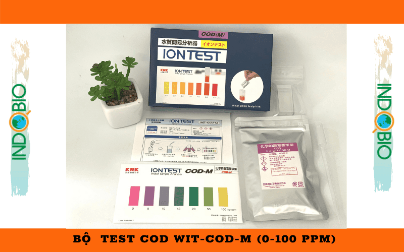bộ test nhanh cod trong nước và nước thải wit-cod-m thang đo 0-100 ppm, KRK Nhật Bản